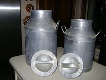 Pair Of Antique Milk Cans in Houston, Texas
