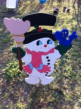 Christmas snowman in Fort Polk, Louisiana